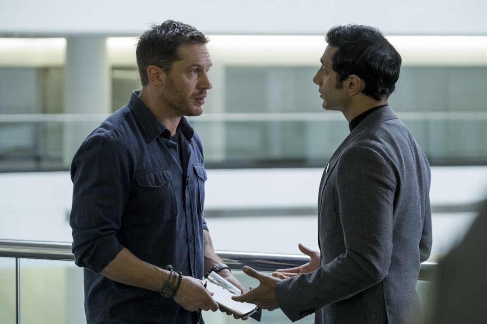 Sony Pictures Entertainment Eddie Brock (Tom Hardy) and Carlton Drake (Riz Ahmed) remind us of Superman and Lex Luthor.